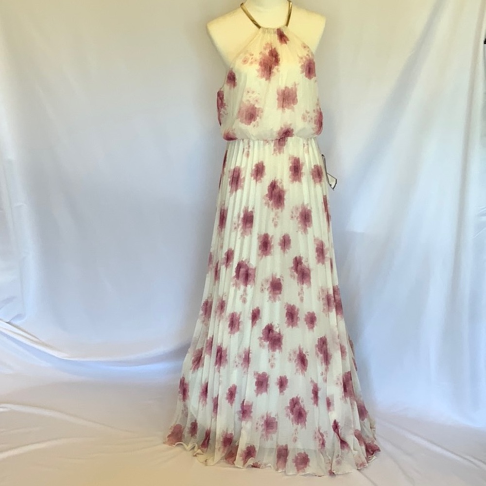 Floral Halter Maxi Dress NWT